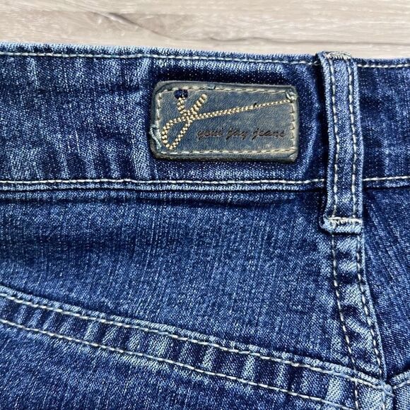 Yoni Jay Beaded High Rise Ankle Jeans Size 8 Women’s Blue Y2K - Picture 9 of 12